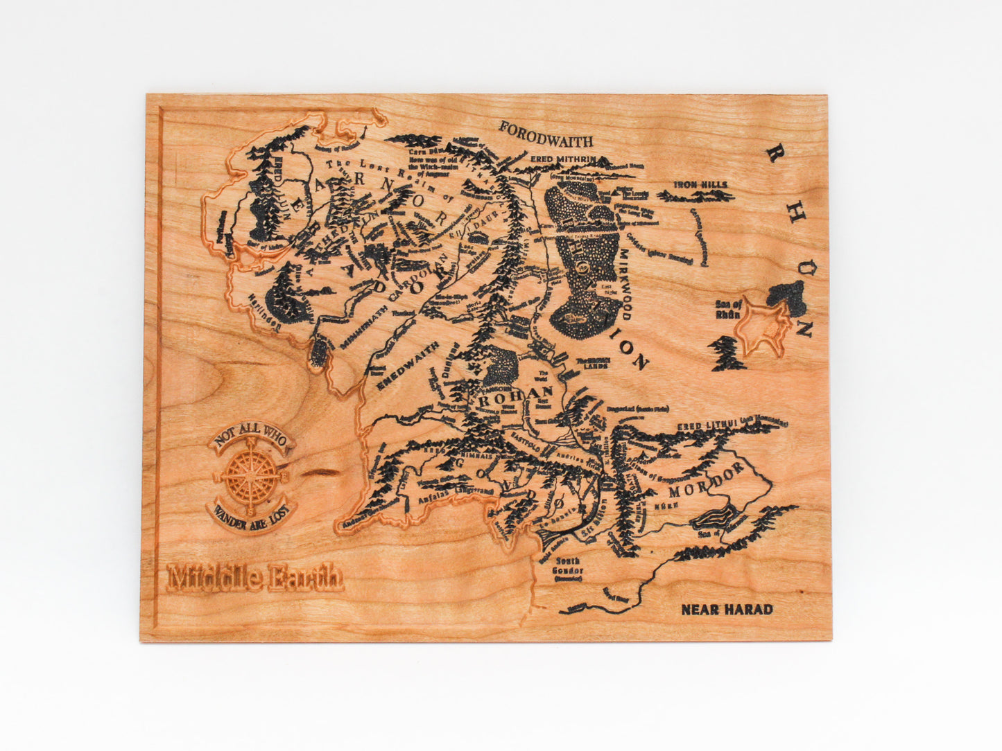 Map of Middle Earth: Lord of the Rings