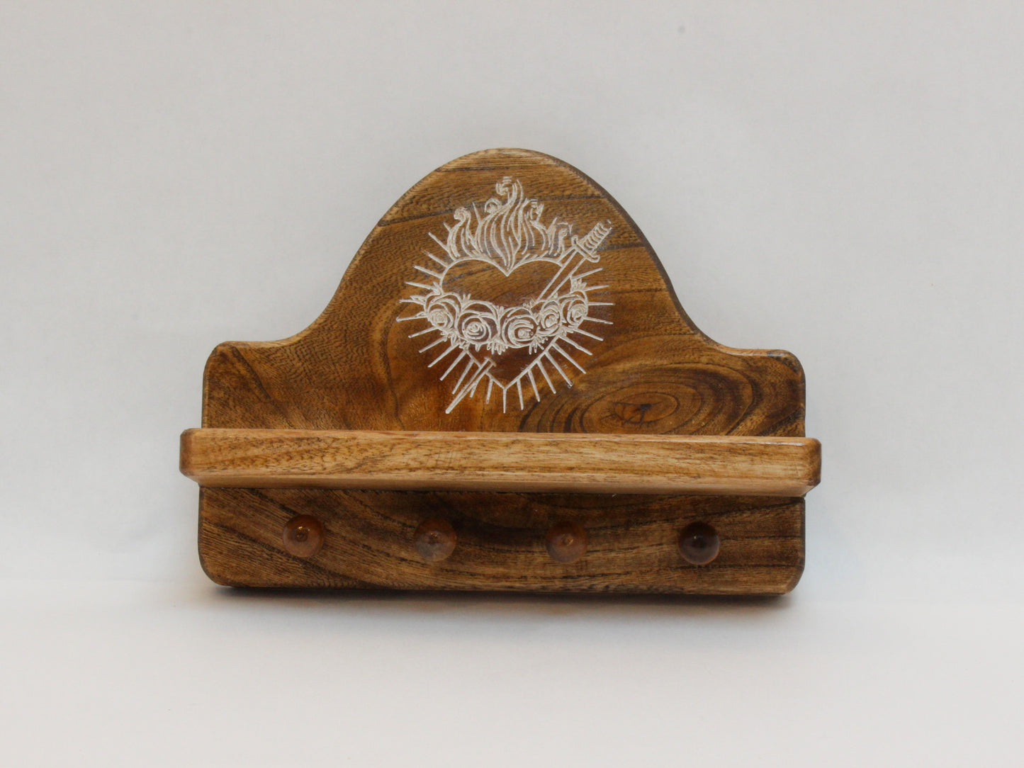 Sacred Heart Rosary Hanger / Key Hook