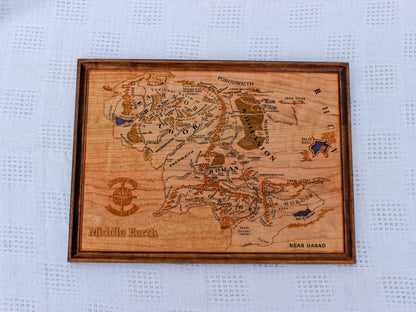 Map of Middle Earth: Lord of the Rings