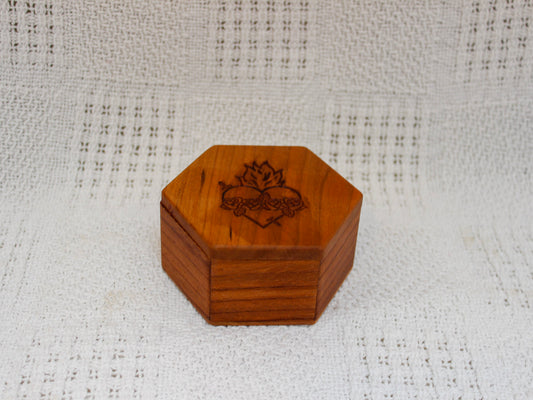 Mary's Heart Rosary Box