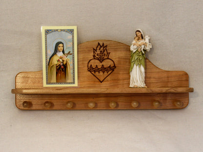 Sacred Heart of Jesus Rosary Hanger