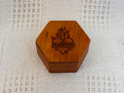 Mary's Heart Rosary Box
