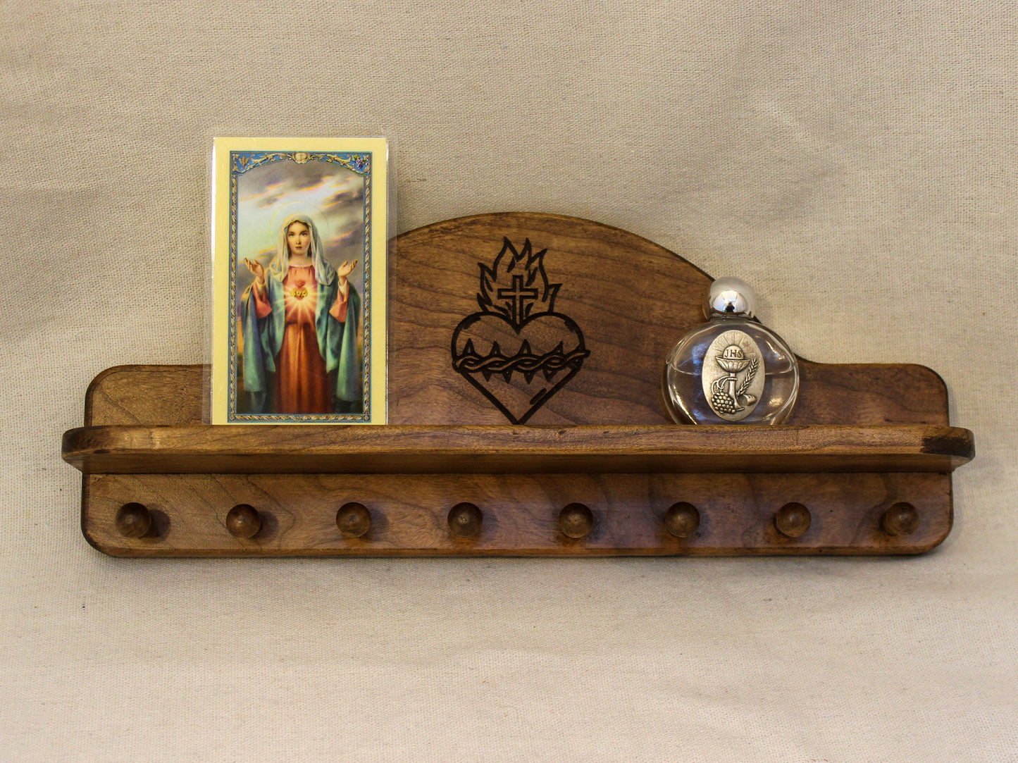 Sacred Heart of Jesus Rosary Hanger