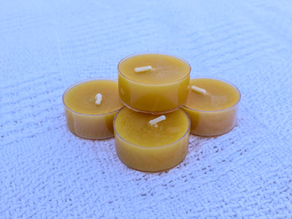 Beeswax Tea Lights for Prayer Card Stand