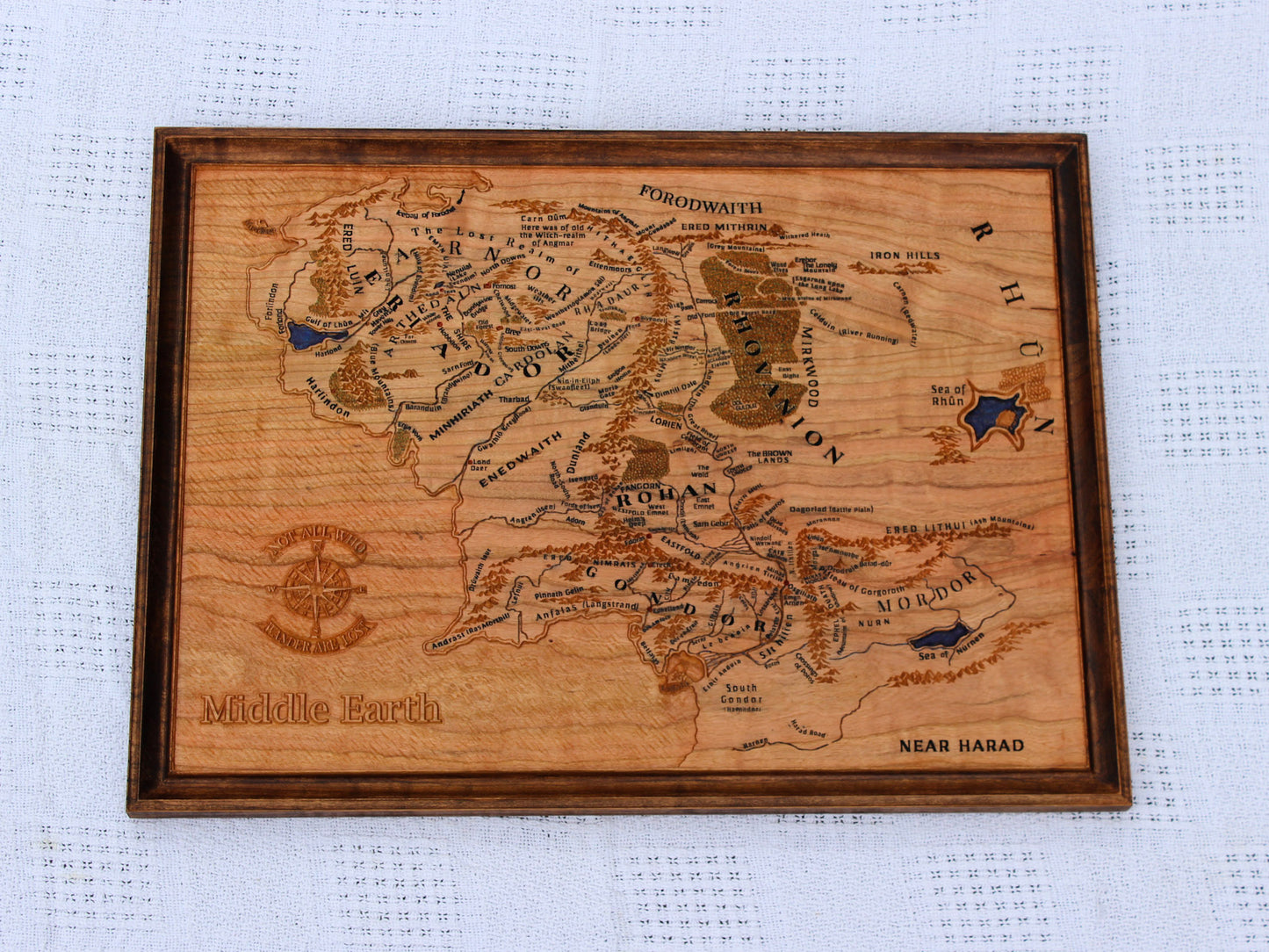 Map of Middle Earth: Lord of the Rings