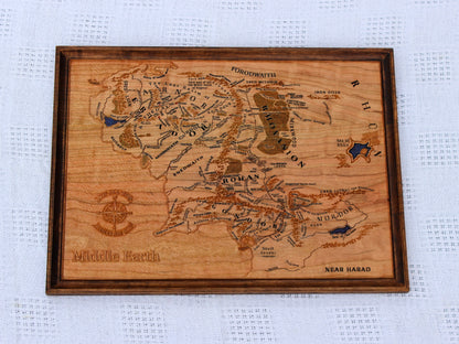 Map of Middle Earth: Lord of the Rings