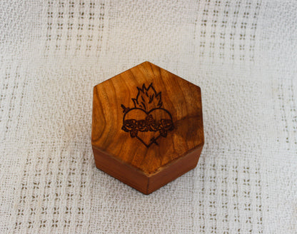 Mary's Heart Rosary Box
